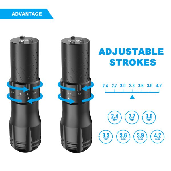 Emalla GRAND Wireless Tattoo Pen - Black - imagine 4